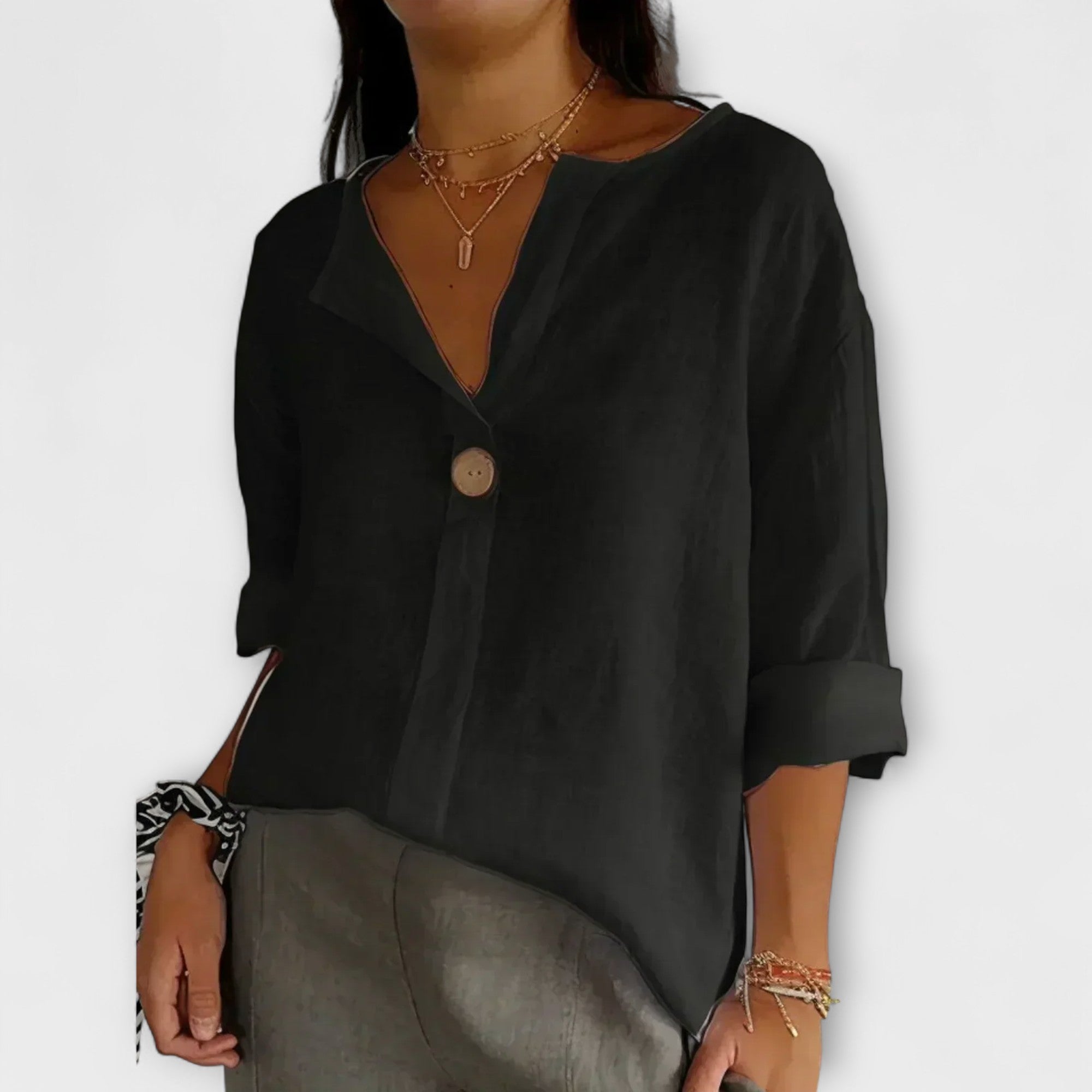 Nicole - Stylish Blouse with V-Neck