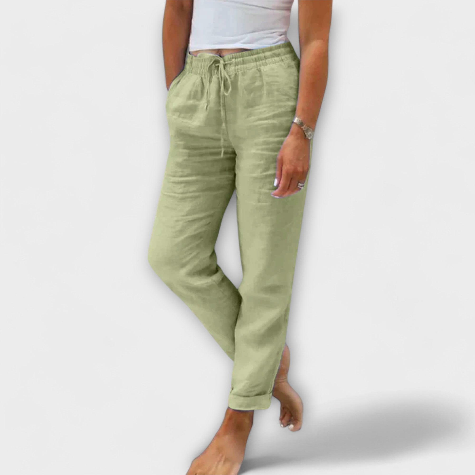 Stacy - Lightweight Linen Pants